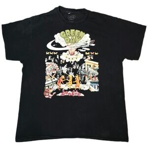 Green Day Dookie Graphic T-Shirt Mens Large Black Good 100% Cotton Band Tee (D)